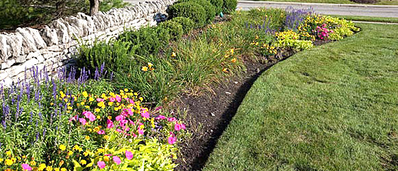 Entrance Residential Community Flower Bed